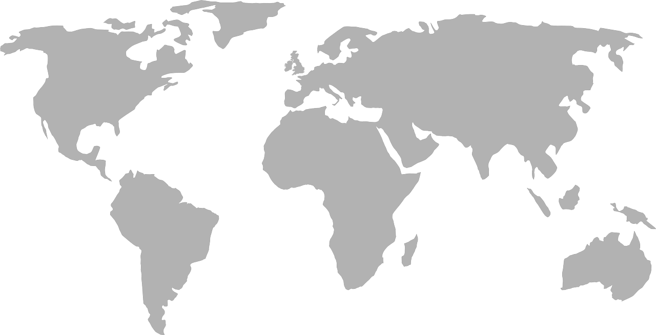 Postage world map