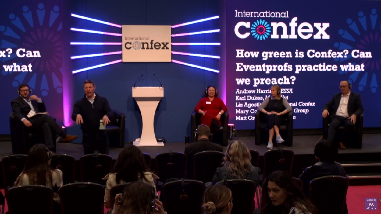 CONFEX 2022 - Keynote Theatre - How green is Confex? Can Eventprofs practice what we preach?