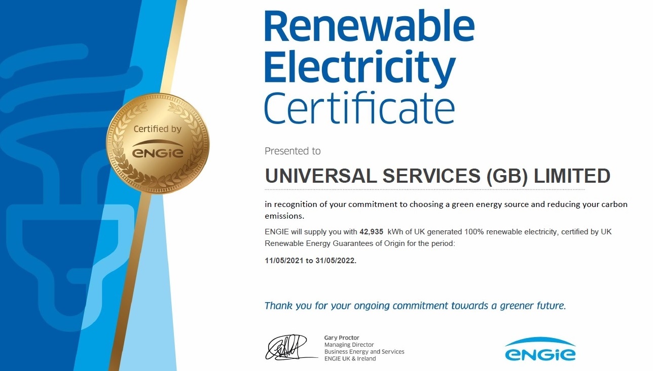 Renewable energy certificate